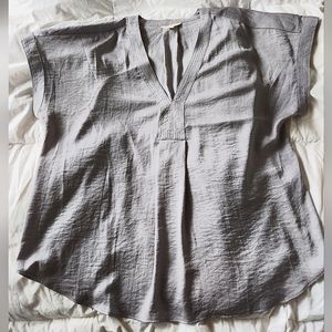 Lucky brand grey blouse, sz L